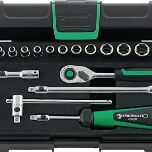 Steckschlüsselsatz 40/13/6QR 19-tlg.1/4 Zoll SW 3,5-13mm Z.80 6KT STAHLWILLE Top-Preis