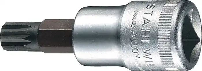 Steckschlüsseleinsatz 54 X 1/2 Zoll Innen-Vielzahn M16 L.60mm STAHLWILLE Schneller Versand