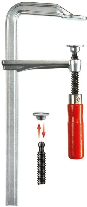 Sichere Zahlung Ganzstahlschraubzwinge GZ Spann-W.1250mm A.120mm Holzgriff BESSEY