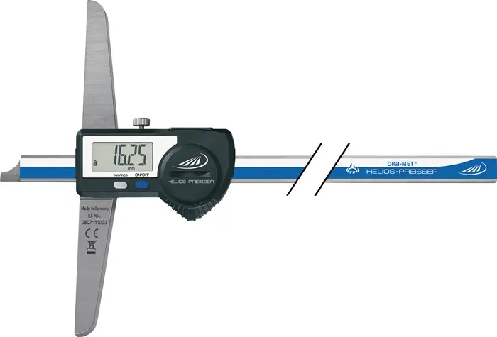 Tiefenmessschieber DIN 862 DIGI-MET IP67 300mm D.ausg.ger.Schiene H.PREISSER Heißes Angebot