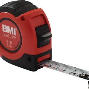 Ausverkauf Taschenrollbandmaß twoComp L.8m B.25mm mm/mm EG II ABS m.Magnet SB BMI