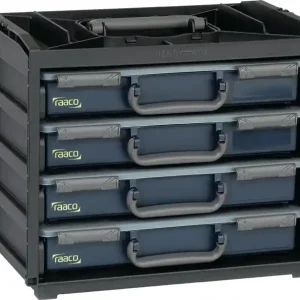 Sortimentskastentresor B376xT310xH265mm 4 Fächer m.Sortimentskästen PP RAACO Heißes Angebot