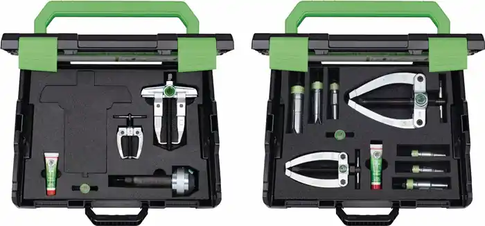 Saisonangebot Kugellagerab-/ausziehvorrichtung 24 Spann-W.60-90mm 24-A in 2xL-Boxx KUKKO