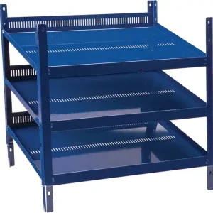 Regalelement LOGS 20 H520xB540xT390mm blau RAL 5022 m.Rasterstanzung 3 Fbd.LOGS Angebot