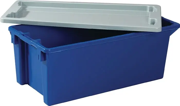 Top-Seller Deckel L300xB200mm grau Polystyrol f.Drehstapelbehälter