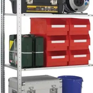 Ausverkauf Steckregal H2000xB1000xT500mm Anbaur.verz.1 Rahmen,4 Fbd.Trgf.150kg Feldl.300kg