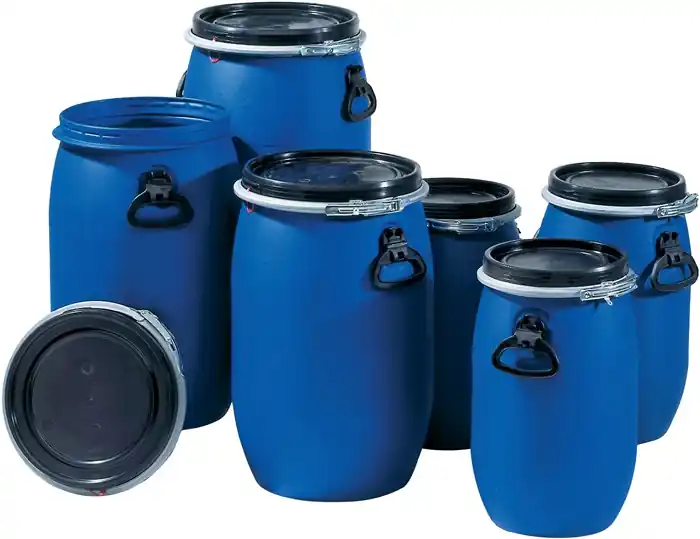 Weithalsfass 60l PE blau 2 Tragegriffe Einfüllöffnung-D.330mm GRAF Must-Have