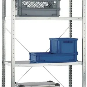 Sichere Zahlung Steckregal H2000xB1000xT400mm Grundr.verz.2 Rahmen,4 Fbd.Trgf.150kg Feldl.1650kg