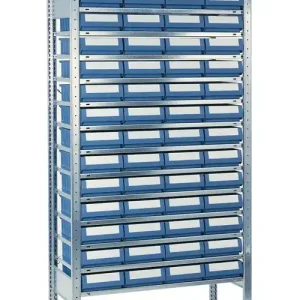 Finale Aktion Steckregal H2000xB1000xT400mm Anbauregal 14 Stahlböden 56 x 5