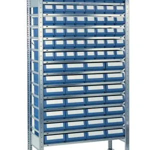 Highlight Steckregal H2000xB1000xT300mm Anbauregal 14 Stahlböden 56 x 1,28 x 2