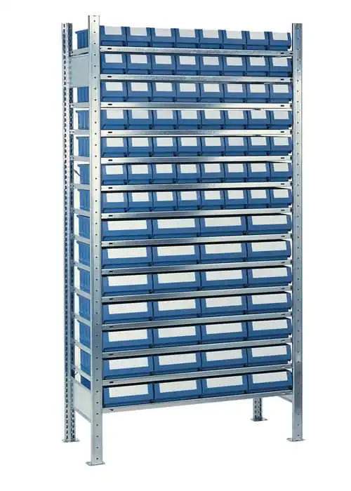 Aktuell Steckregal H2000xB1000xT400mm Anbauregal 14 Stahlböden 56 x 4,28 x 5