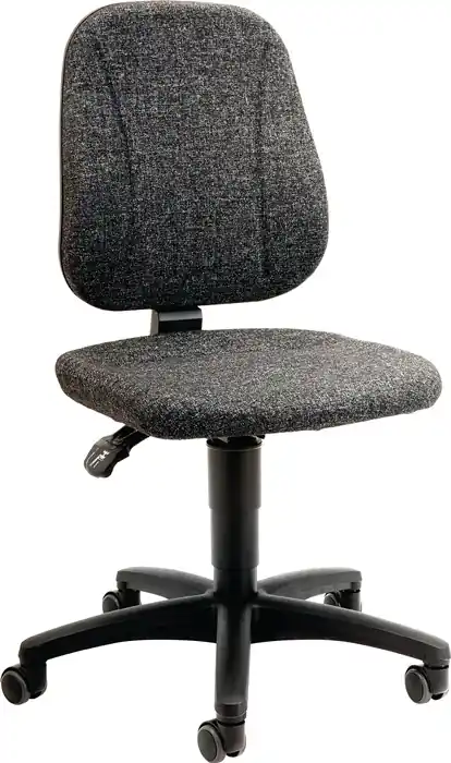 Arbeitsdrehstuhl Unitec Rollen Stoffpolster grau 440-620mm BIMOS Neu Im Sortiment