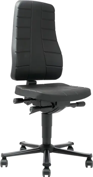 Arbeitsdrehstuhl Highline Rollen Integralschaum schwarz 450-600mm BIMOS Online Kaufen