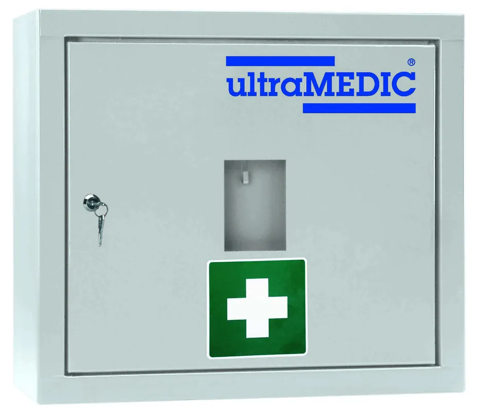 Verbandschrank ultraTOP-LOCKER "022", mit Füllung DIN 13157, weiß Knallerangebot