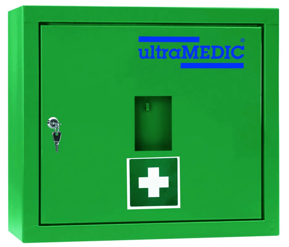 Anbau-Verbandschrank ultraTOP-LOCKER "022", ohne Inhalt, grün Mega-Angebot