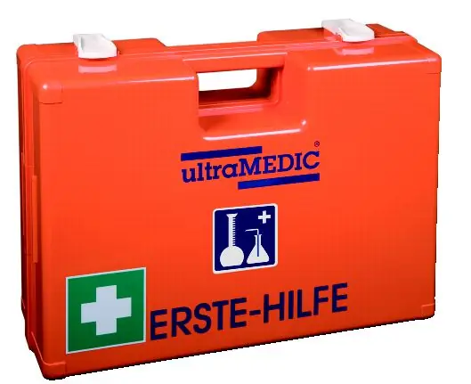 Top-Preis Erste-Hilfe-Koffer ultraBOX "CHEMIE-INDUSTRIE", mit Spezialfüllung, orange