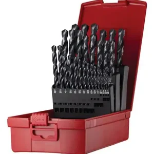 Spiralbohrersatz A190 DIN 338 TypN D.1/16-1/2 "x1/64 " HSS 29tlg.Ku.-Kass.DORMER Echt