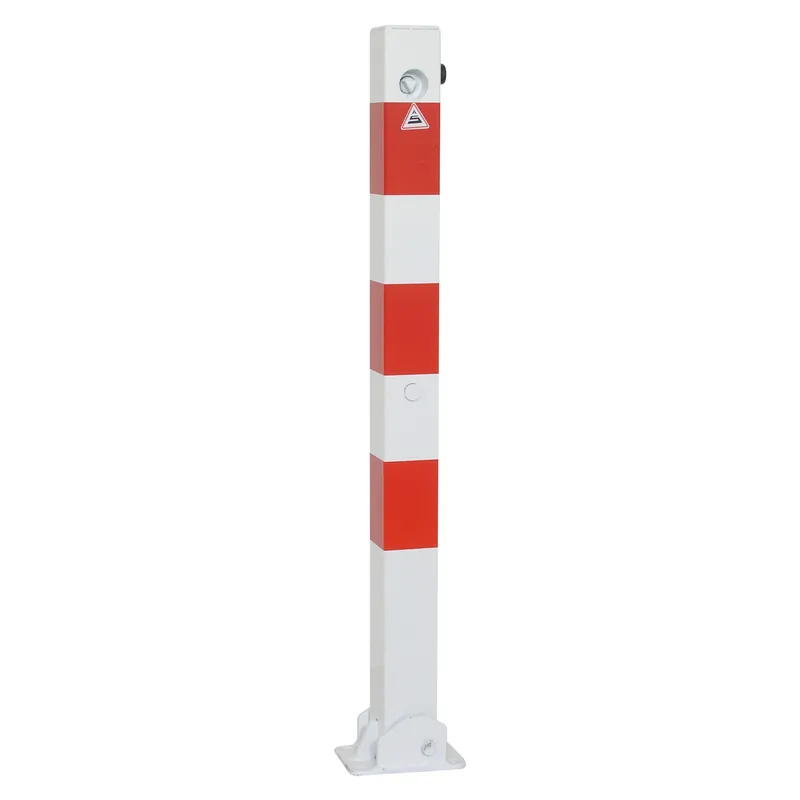 Absperrpfosten 70 x 70 mm, umlegbar, zum Einbetonieren, mit Dreikantverschluß oben Begrenztes Angebot