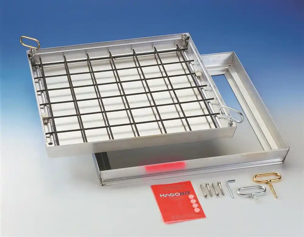 Verfüllbare Schachtabdeckung mit Zarge und Wanne geruchs- und wasserdicht für Schächte Heißes Angebot