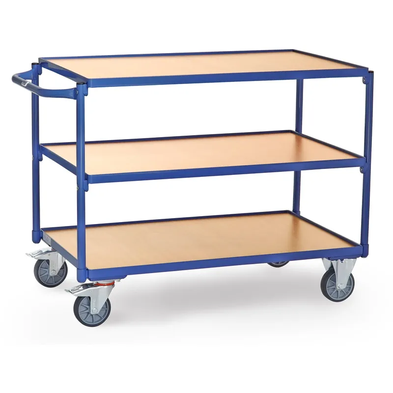 Sonderangebot fetra leichter Tischwagen mit 2/3 Böden und waagerechten Griff