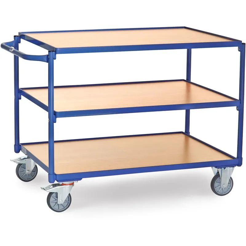 fetra leichter Tischwagen mit 2/3 Böden und waagerechten Griff Versand Am Gleichen Tag