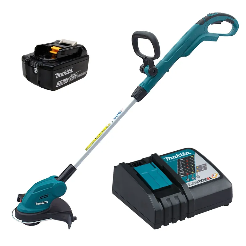 Billig Makita DUR181RF Akku-Rasentrimmer Freischneider 18V mit 3,0 Ah Akku und Ladegerät
