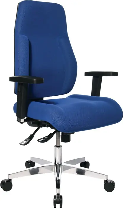 Sonderaktion Bürodrehstuhl Punktsynchr.-T.blau 430-510mm Trgf.110kg TOPSTAR