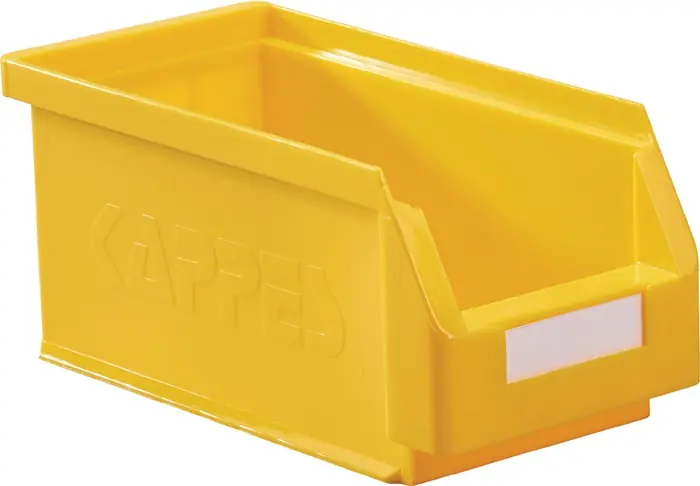 Neu Im Sortiment Sichtlagerkasten L290xB140xH130mm PE gelb RASTERPLAN