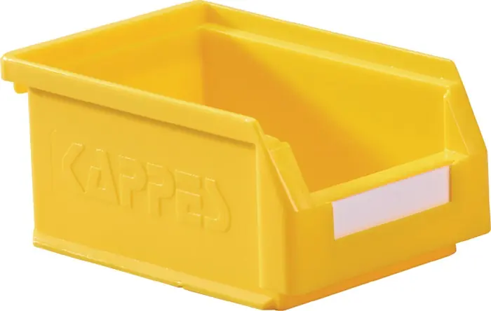 Top-Seller Sichtlagerkasten L160xB105xH75mm PE gelb RASTERPLAN