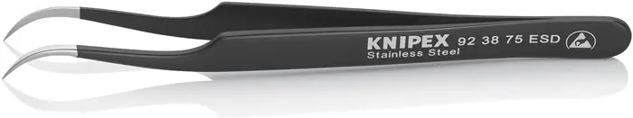Präzisionspinzette L.120mm 45Grad gew.sichelform rostfr.antimag.elektr.ableitend Must-Have