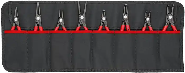 Sicherungsringzangensatz Version 2 8-tlg.in Rolltasche 10-60mm KNIPEX Preiswert