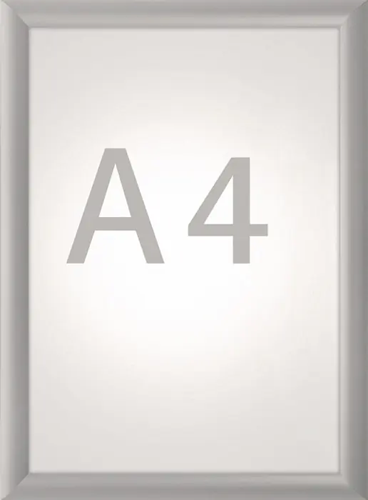 Klappr.Plakatmaß DIN A4 aluminium elox.MAUL Sale