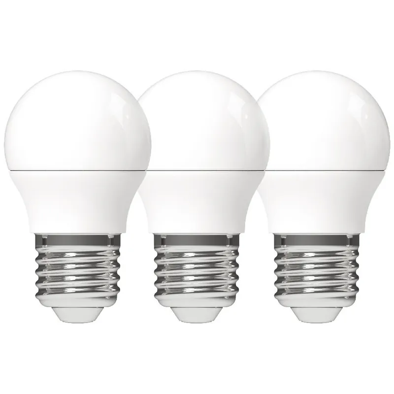 Letzte Chance Led SMD Leuchtmittel - Globe G45 E27 4,5W 470lm 2700K Opal 180° - 3erSparpack