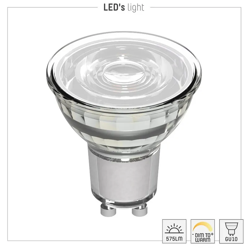 Led SMD Leuchtmittel - Spot MR16 GU10 3,6W 345lm CCT 2700—1800K Klar 36° - dimmbar Begrenztes Angebot