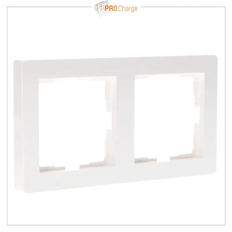 Doppelter Rahmen - 55x55mm - Weiß Jetzt Kaufen