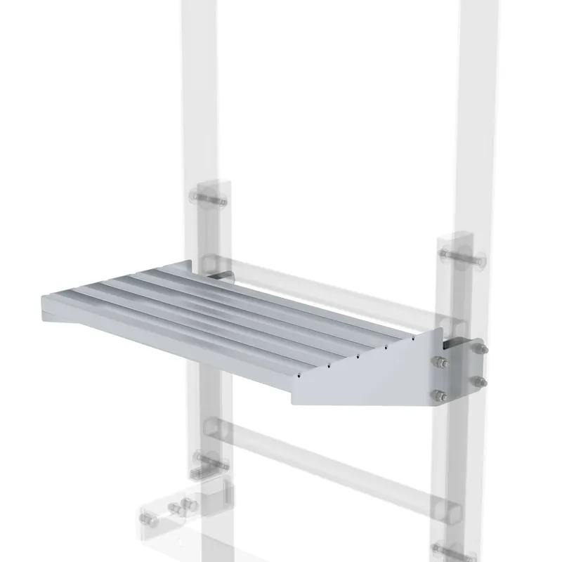 Super-Preis MUNK Ausstiegstritt Alu-blank Spaltmaß 300mm