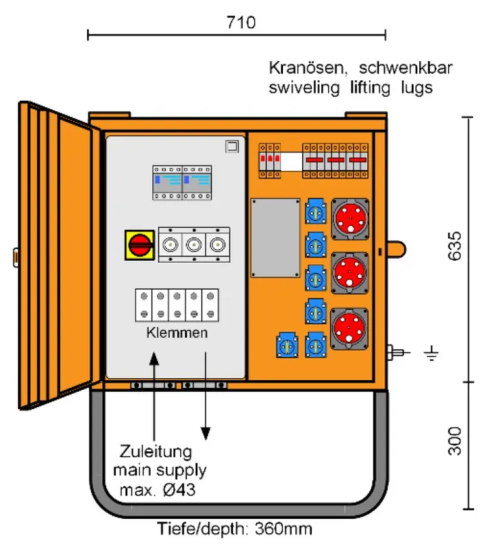 Merz Verteilerschrank M-VEV 63/21-6/V2/X - 44 kVA Must-Have