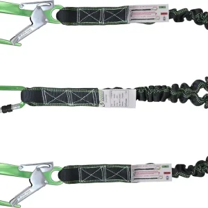 Neuheit Kratos Safety 30100020 Y-Verbindungsmittel aus elastischem Gurtband mit Falldämpfer 2 m
