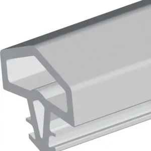 Türanschlagdg.0680 L.5m z.Einfräsen PVC blk weiß ELLEN Neuheit