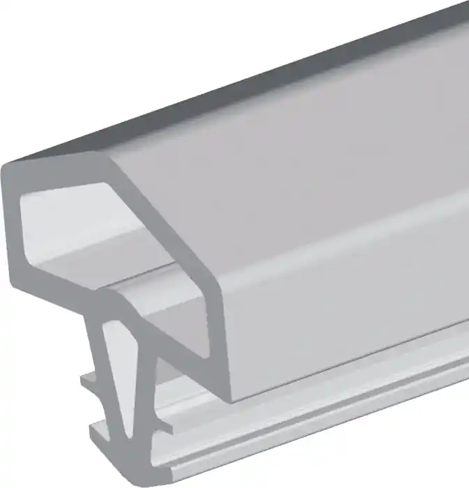 Türanschlagdg.0680 L.5m z.Einfräsen PVC blk weiß ELLEN Neuheit