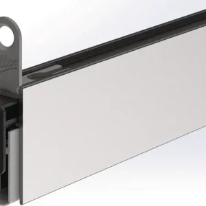 Neue Ware Türdichtung EllenMatic Soundproof Slim 1 stg.L.958mm B.10mm Silik.blk silber