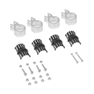 Schnäppchen HYMER Reparaturset Buchse für Plattformleitern, 4 Strebenhalter + 4 Buchsenhälften inkl. Befestigungsmaterial