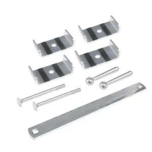 HYMER Ersatzteilset Befestigungsmaterial für Fußverlängerung, 4 Klemmplatten + 1 Verbindungsstange + 2 Kegelgriffe inkl. Schrauben Top-Angebot