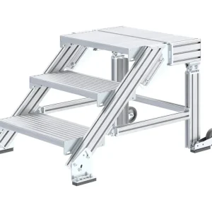 Nur Für Kurze Zeit HYMER Treppenpodest, Stufenbreite 600 mm, 3 Stufen, Standhöhe 0,60 m