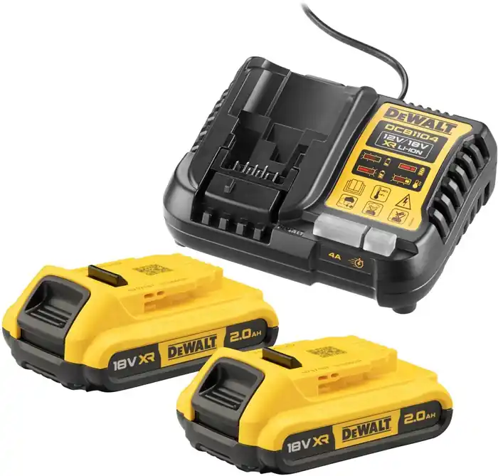 Preisreduziert Akku-Starter-Set DCB1104D2 18V 2Ah DEWALT