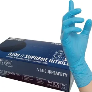 Neue Kollektion Einweghandschuh SUPREME NITRILE Gr.XL blau Nitril EN 374 PSA III 100 ST/BX