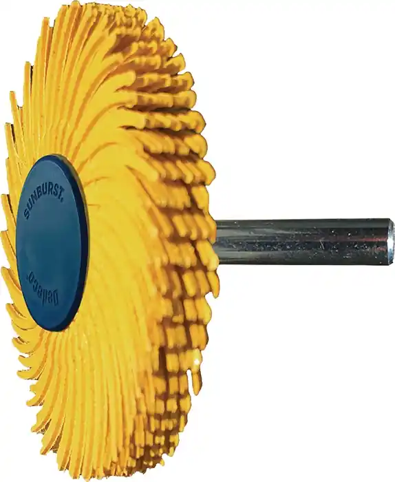 Radialbürstenscheibe Sunburst D.51mm K.80 Gelb 10000min-¹ TYROLIT Saisonangebot