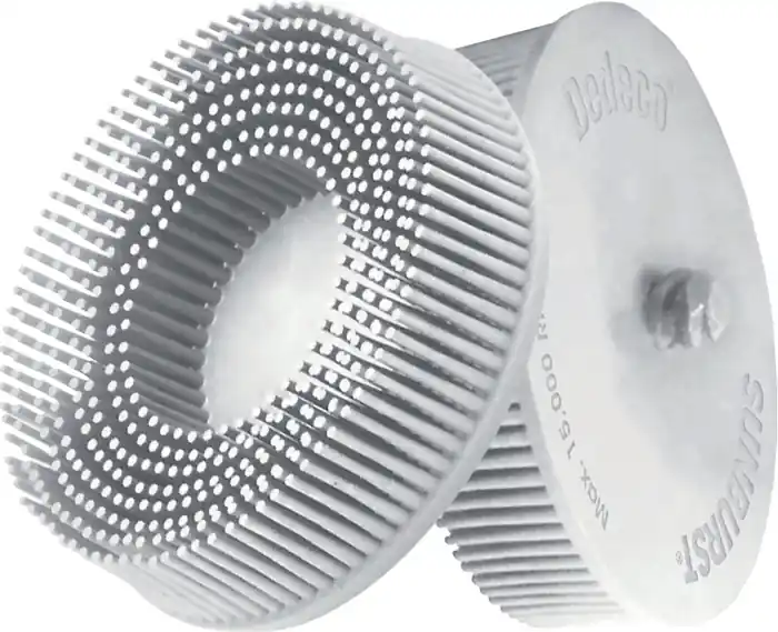Radialbürstenscheibe Sunburst D.76mm K.120 A120 MED B.76 weiß 20000min-¹ TYROLIT Direktkauf