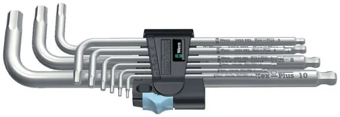 Garantierte Lieferung Winkelschraubendrehersatz 3950 PKL/9 9-tlg.Ku.-Halter SW 1,5-10mm lang VA WERA