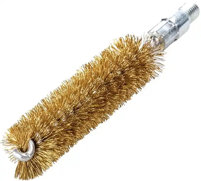 Sale Rohrbürste L.115mm D.20mm Messingdraht gewellt Besatz-L.80mm LESSMANN